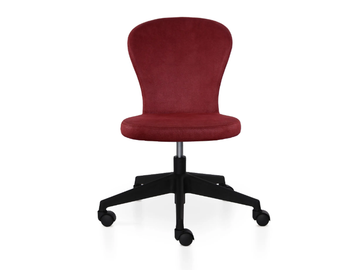 HERA 5 WAYS - Height-adjustable swivel leather office chair with 5-Spoke base by 5A Design