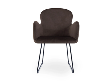 HERA SLED - Sled base fabric chair with armrests by 5A Design