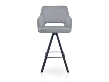 PARADISE BAR SPIDER - Trestle-based fabric stool with armrests by 5A Design