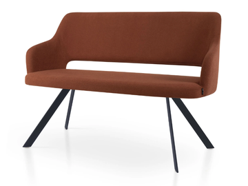 PARADISE DOUBLE SPIDER - Fabric bench with back by 5A Design
