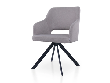PARADISE SPIDER - Trestle-based fabric chair with armrests by 5A Design