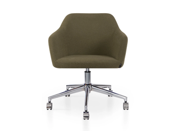 PREMIERE 5 WAYS - Upholstered swivel fabric office chair with armrests by 5A Design