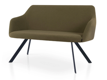 PREMIERE DOUBLE SPIDER - Fabric bench with back by 5A Design