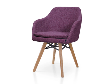 PREMIERE VITO - Fabric chair with armrests by 5A Design
