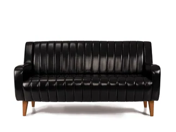 SENSE ARM - Leather small sofa by 5A Design