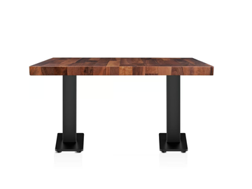 VENUS SQUARE - Rectangular wooden high side table by 5A Design