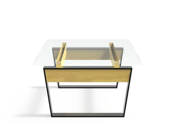 VERONA GLASS - Low rectangular glass coffee table by 5A Design