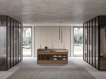 CRYSTAL - Sectional glass wardrobe by Adok