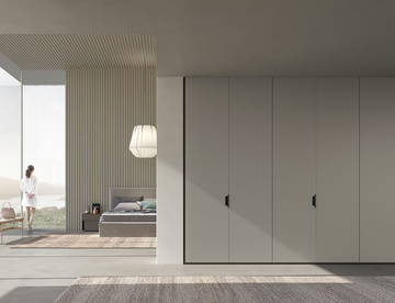 LINE - Sectional wooden wardrobe by Adok