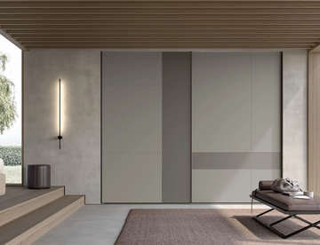 MONDRIAN - Wooden wardrobe with sliding doors by Adok
