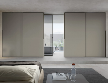 RITMO - Wooden wardrobe with sliding doors by Adok