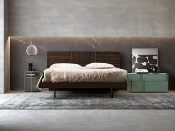 SIRIO - Wooden double bed by Adok