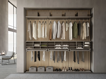 UP&DOWN - Wooden walk-in wardrobe by Adok