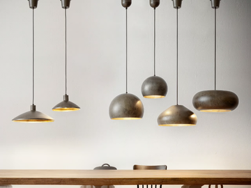 MATERIA - Steel pendant lamp by Aldo Bernardi