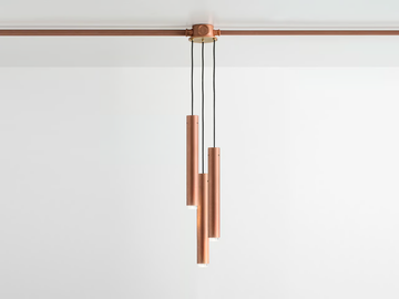 MULTIBOX SYSTEM - LED copper pendant lamp by Aldo Bernardi