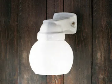 QUARANTA - Ceramic wall lamp with fixed arm by Aldo Bernardi