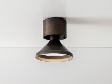 TRUMPET - LED adjustable brass spotlight by Aldo Bernardi