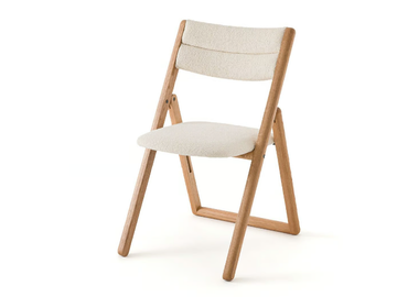 CAMMINATA - Folding oak and fabric chair by AMPM