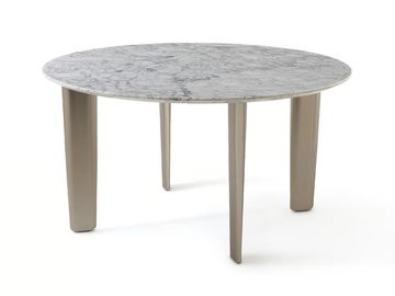 DOLMENA - Round Carrara marble table by AMPM