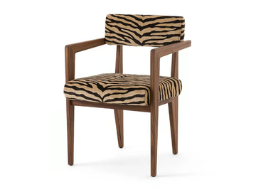 IZAG - Upholstered fabric chair with armrests by AMPM