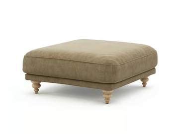 LAZARE - Upholstered velvet footstool by AMPM