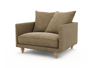 LAZARE - Velvet armchair with armrests by AMPM