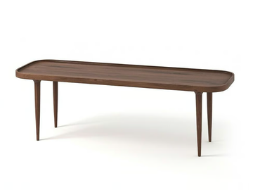 MAGOSIA - Rectangular walnut coffee table by AMPM