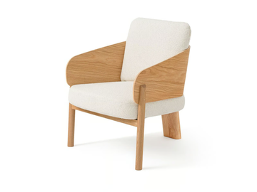 MARAIS - Fabric easy chair with armrests by AMPM