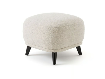 ODALIE - Upholstered fabric footstool by AMPM