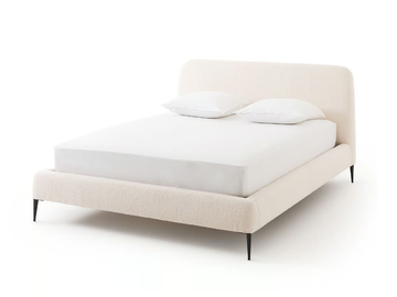 OSCAR - Upholstered fabric double bed by AMPM