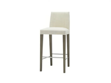 ANNA BQ1386 - Upholstered stool with back by Andreu World