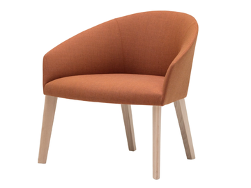BRANDY BU3016 - Upholstered fabric easy chair with armrests by Andreu World