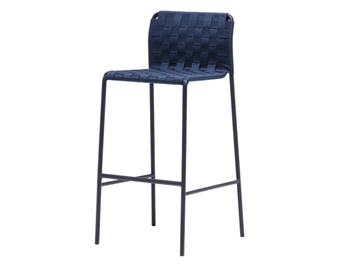 COSTA BQ0273 - High aluminium stool with footrest by Andreu World