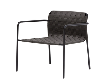 COSTA BU0279 - Stackable aluminium easy chair with armrests by Andreu World