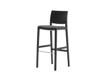 DUOS BQ2758 - High barstool with integrated cushion by Andreu World