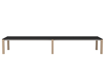 EXTRA CONFERENCE TABLE ME01342 - Rectangular aluminium and wood meeting table by Andreu World