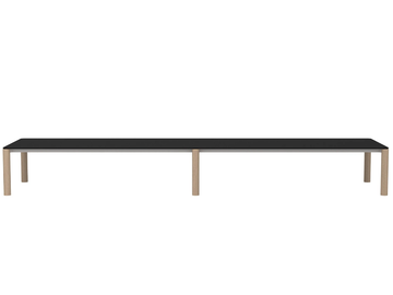 EXTRA CONFERENCE TABLE ME01348 - Rectangular aluminium and wood meeting table by Andreu World