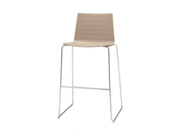 FLEX CHAIR BQ1312 - Sled base high barstool by Andreu World
