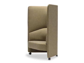 IN OUT OFFICE SF2251 - Upholstered fabric armchair high-back by Andreu World