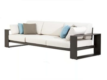 LANDSCAPE ALU SF4633 - 3 seater aluminium garden sofa by Andreu World