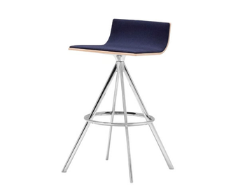 LINEAL BQ0642/BQ0647 - Swivel fabric barstool by Andreu World