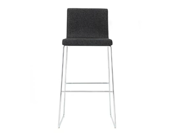 LINEAL COMFORT BQ0599 - Sled base upholstered stool by Andreu World