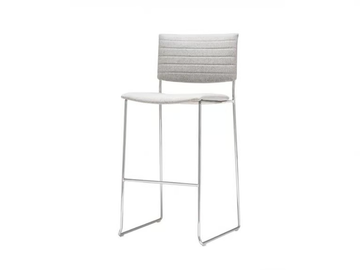SIT BQ1203 / BQ1204 - Stackable sled base upholstered stool by Andreu World