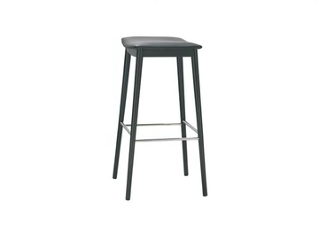 SMILE BQ0339 / BQ0350 - High beech stool with integrated cushion with footrest by Andreu World