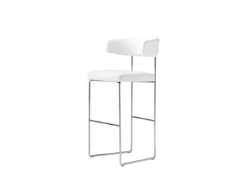 TAURO BQ4202 - Sled base upholstered stool with footrest by Andreu World