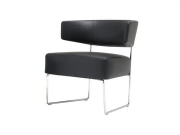 TAURO BU4203 - Sled base upholstered easy chair by Andreu World