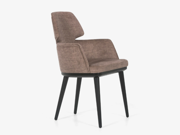 ABATA - Fabric chair with armrests by Anesis