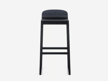 AVA - Solid wood barstool with footrest by Anesis