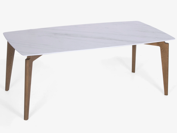 HUBO - Rectangular ceramic dining table by Anesis