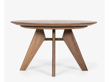 MAIDO ROUND - Extending round solid wood dining table by Anesis